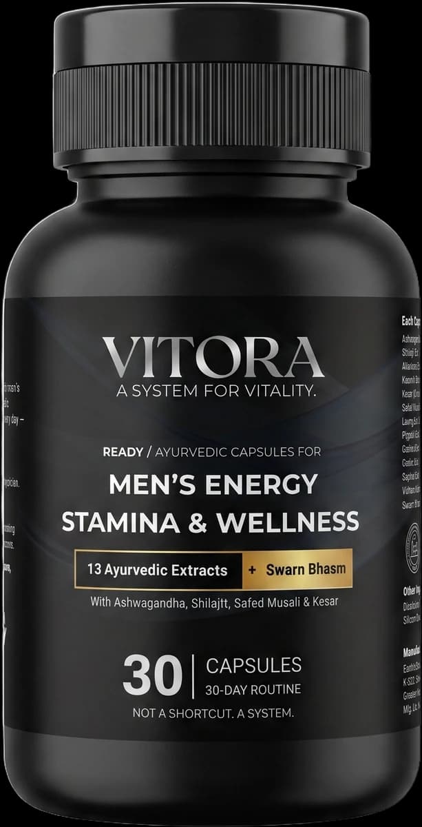 Vitora Ready — Ayurvedic capsules for men's energy, stamina and wellness