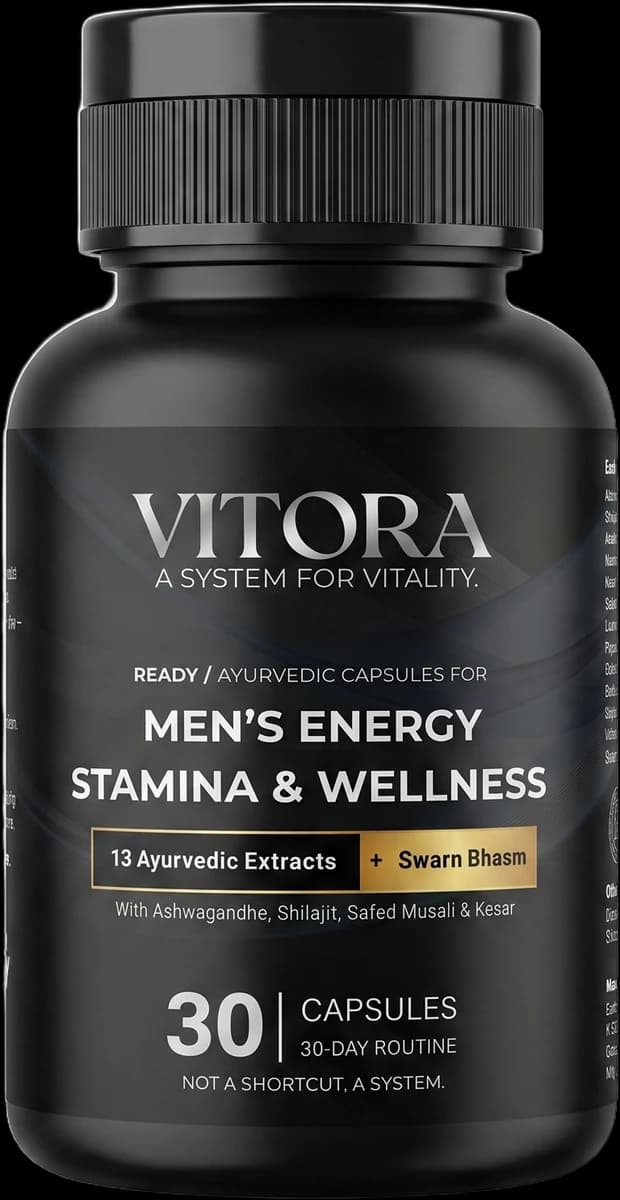 Vitora Ready Ayurvedic capsules bottle